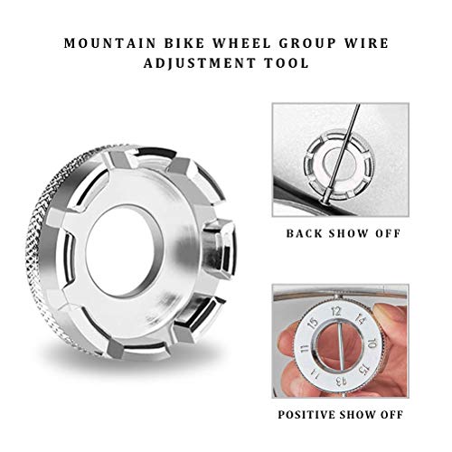 image for pengxiaomei 4 Pcs Bike Spoke Tool Bicycle Spoke Wrench, Cycling Pocket