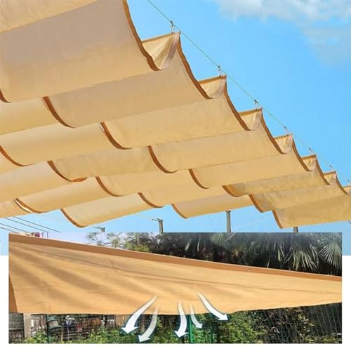 Filet d'ombrage rétractable haut de gamme pour auvent de pergola