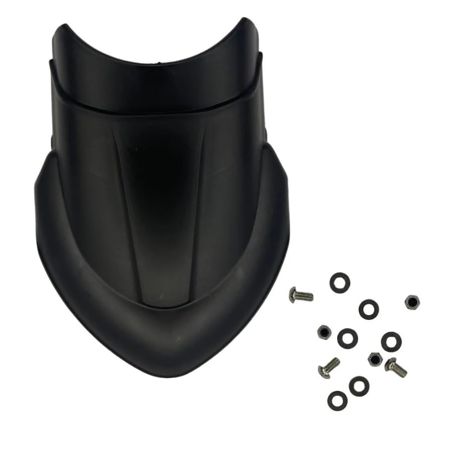 Image of Front Fender | Mudguard Extender | Mud Flap for H-onda CB350 Hness (Plastic) (Black, Pack of 1)