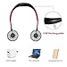 【Upgraded Version】scurry Portable Neck Fan, USB Rechargeable Sport Fans, Lower Noise Strong Airflow Headphone Design and 360 Degree Free Rotation with Dual Wind Head for Outdoor,Office,Home(Black)