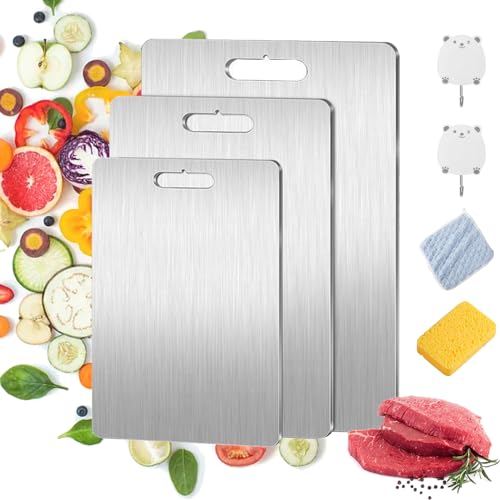 Yamato Tovara Titaniumpro - Tagliere in titanio con manico antiscivolo (60 x 40 cm)