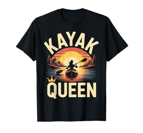 Kayak Queen Funny Kayaking Kayaker T-Shirt