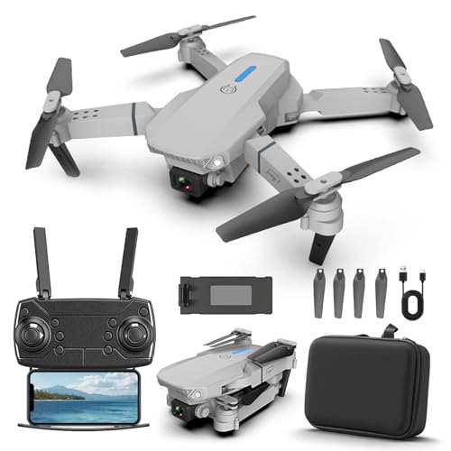 Drone with Camera 1080P Camera for Adults FPV RC Quadcopter Foldable Drones One Key Take Off/Land, 3D Flips, Mini Drone for Adults Beginners Under249g