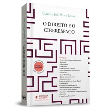 Capa do livro O DIREITO E O CIBERESPAÇO (2022)