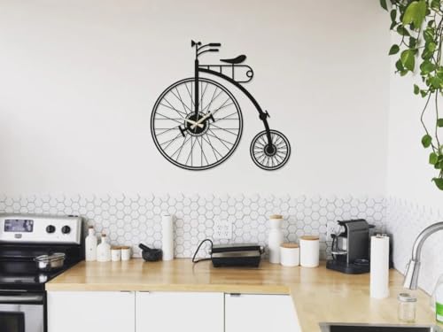 Image of Morden Metal Wall Clock for Living Room, Bedroom, Office, Kitchen, Stylish Wall Clock for Home and Hall, Designer Big Size Modern (DA-236, 50 CM)