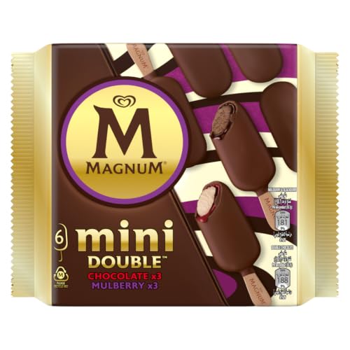 Magnum Mini Double Chocolate and Mulberry Ice Cream Stick 6 x 60 ml