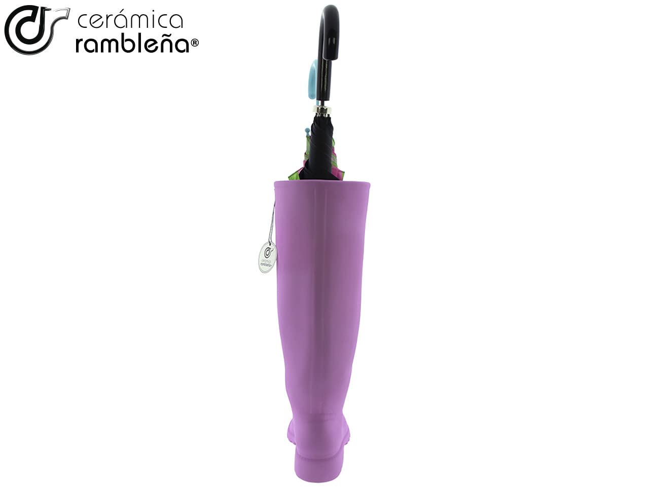 Ceramica Rambena Porte-parapluie original en céramique Modèle 13 Noir 30 x 14 x 46 cm Ceramica Rambena Porte-parapluie original en céramique Modèle 13 Noir 30 x 14 x 46 cm