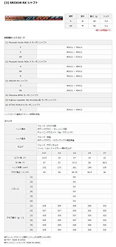 DUNLOP(ダンロップ) フェアウェイウッド SRIXON Z F65 フェアウェイウッド SRIXON RX カーボンシャフト ロフト角:17度 番手:4W フレックス:S 5枚目
