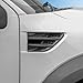 Jimen Fit for Ford F-150 SVT Raptor 2009-2014, 2PCS Car Side Fender Vent Cover Trim (Carbon Fiber)