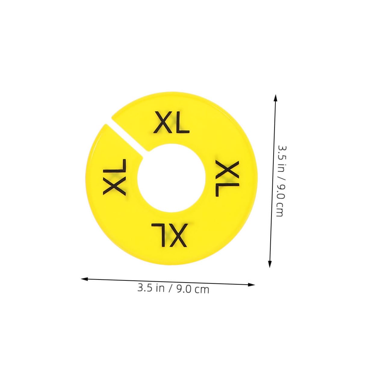 DOITOOL Closet Dividers for Clothes Sorting Double Sided Round Organizers XXS XXS Clothing Rack Separators for Home Retail
