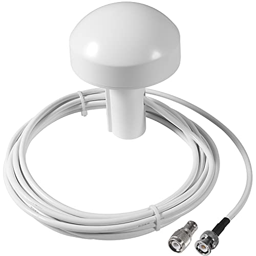 GPS Antenna Navigation External Boat Ship Marine GPS Receiver Antenna BNC Connector Compatible with Garmin GPS Antenna NavTalk StreetPilot Furuno Matsutec Trimble Transducer Fishfinder Sounder