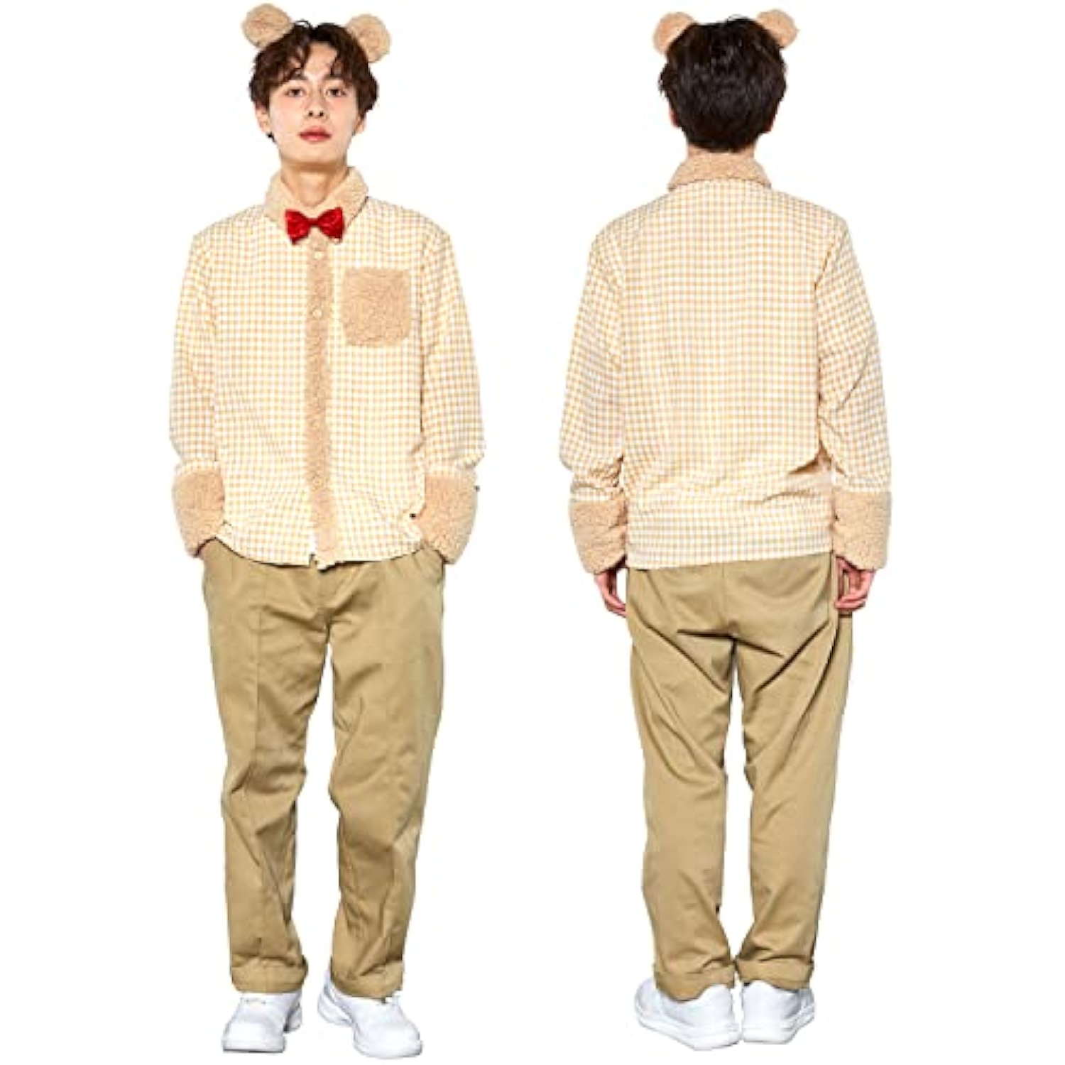 クリアストーン(Clearstone) ファングル コスプレ ハロウィン テディベアシャツ ユニセックス ブラウン 詳細画像4