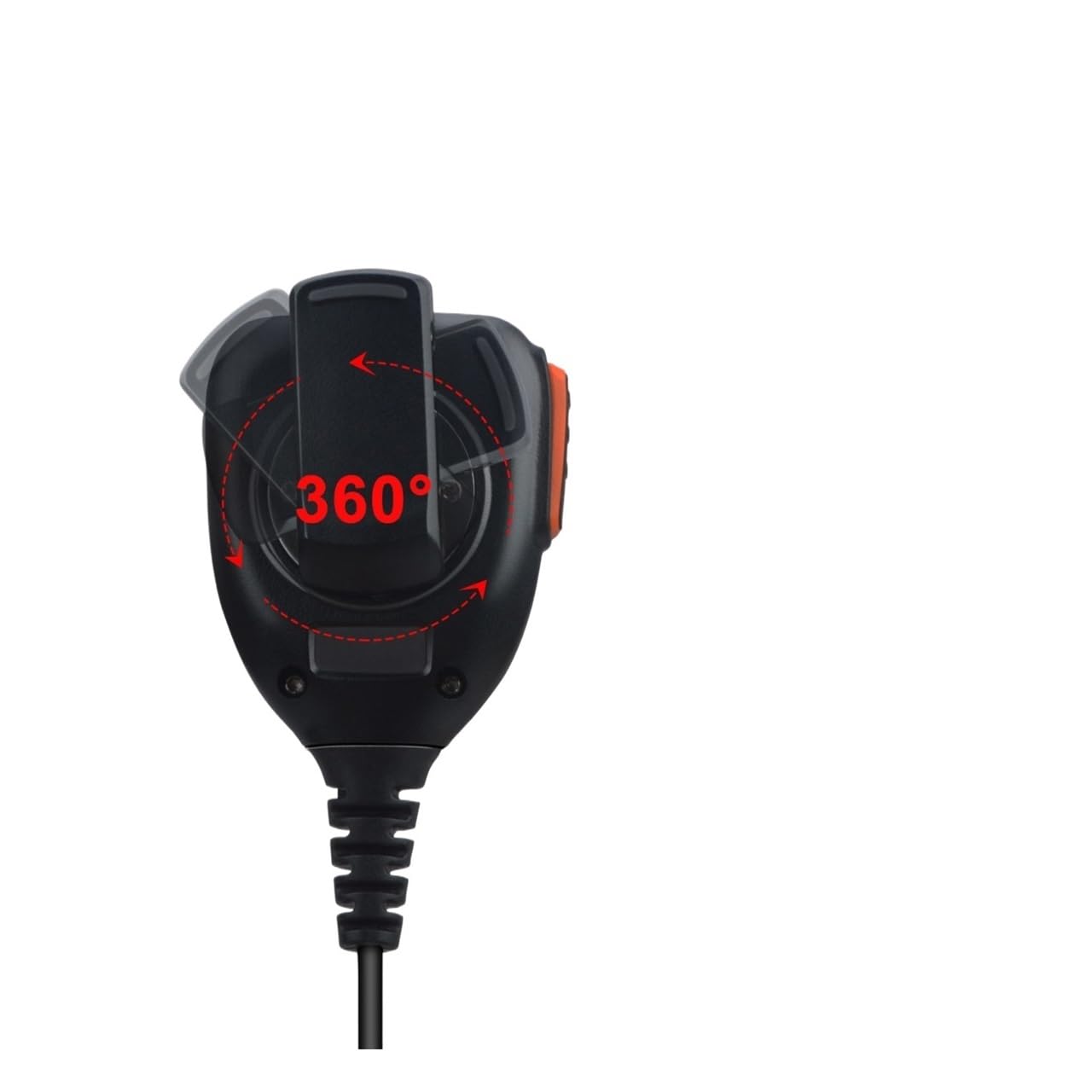 Compatible con Baofeng UV-9R UV-9RPLUS BF-A58 BF-9700 Altavoz con micrófono de Palma Resistente al Agua con Altavoz de Alta Potencia de 1 W