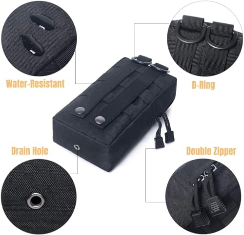 Gexgune Militär 600D MOLLE Tasche Tasche DEC Utility Weste Gadget Tasche Taktische Jagd Wandern Taille Pack Outdoor-Ausrüstung