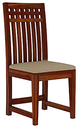 Image of AADITYA WOODS Solid Sheesham Wood 4 Seater Dining Table Set with Chairs & Bench for Living Room Home Wooden Dining Table Set for Office Restaurant Modern Dining Room Set-45x30x30inch (ad-Honey4sB)