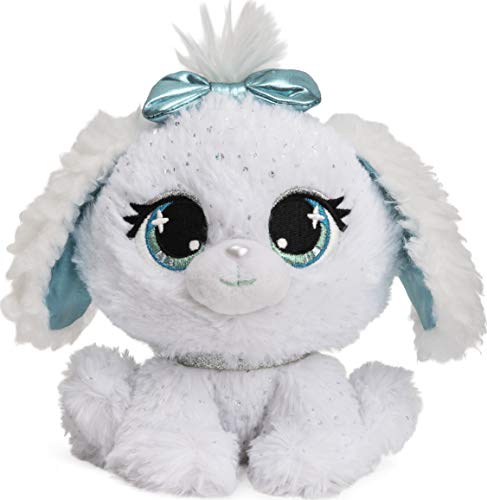 GUND P.Lushes Designer Fashion Pets Bianca Blings Puppy Premium Stuffed Animal, White and Blue, 6”