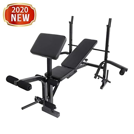 Olympic Weight Bench - Adjustable Weight Lift Bench Rack Set with Leg Extension/curl - Home/Gym Foldable Incline/Decline Sit up Bench for Full Body Workout, Strength Training, Fitness Abdominal