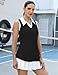 LOMON Sleeveless Golf Shirts for Women Collared Polo Summer Printed Athletic Tank Tops Ladies Moisture Wicking Tennis Hiking Shirt