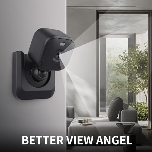 Image of Blink Mini 2K Camera Adhesive Wall Mount Bracket, Strong Adhesive Durable Camera Mount Stand for Blink Mini Indoor Camera, No Drill, No Screws, Decorate Damage-Free, Easy to Install (Black)