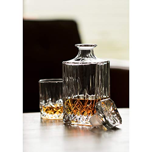 Viski Admiral 30 Oz Liquor Decanter | Crystal Glass Liquor Dispenser For Whisky, Bourbon, Tequila, Brandy – Gift For Liquor Lovers #TOP3