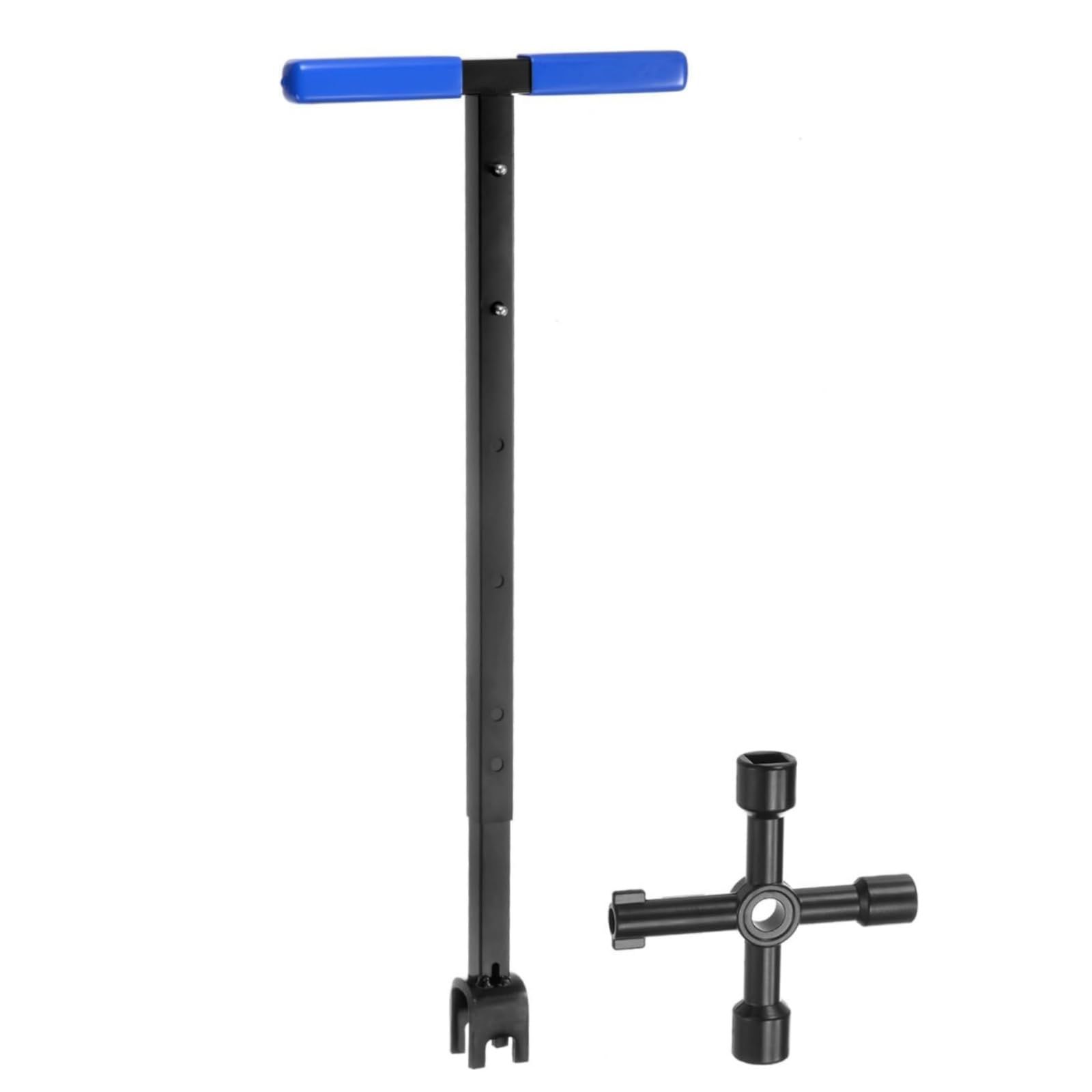 Qcwwy Chiave Contatore Dell'acqua, Chiave per Contatore Dell'acqua Maniglia a T Pieghevole Chiave di utilità Strumento Multifunzionale per L'arresto Dell'acqua per la Riparazione della