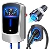 Hiwildoo Level 2 EV Charger Home Electric Vehicle Charging Station 32A Outdoor EVSE with WiFi NEMA 14-50 Plug, 25 FT Cable, 240V