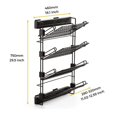 Emuca 7087013 Scarpiera Ausiliare Estraibile con