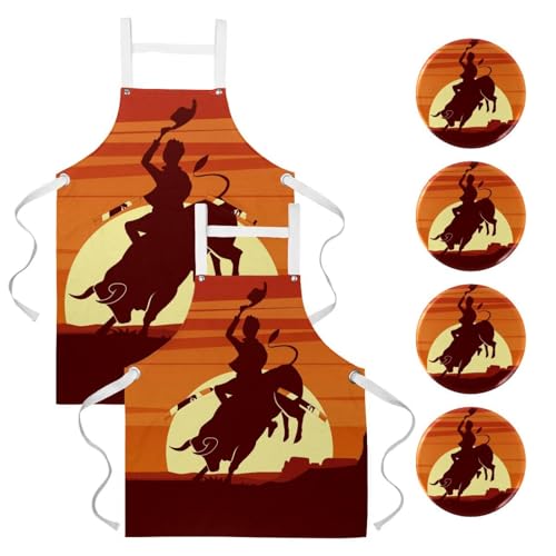 Tablier de cuisine pour pâtisserie bistro et nettoyage lot de 2