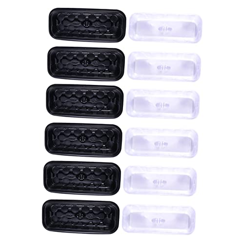 YARNOW 6 Juegos Caja de siembra de Bandeja de plántulas Mini Hoja Pegatinas de Pared Equipo suculentas bandejas semilleros Bandeja de plástico Caja de plantación Multiusos el plastico