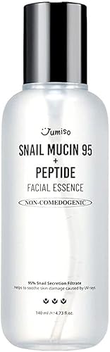 Miniatura 4 de JUMISO Caracol Mucin 95 Peptide Essence – Tóner facial coreano con complejo de 5 péptidos – Reparación de daños por acné y sol, mejora de textura no