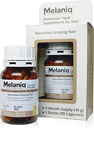 Preisvergleich Produktbild Melaniq Nahrungsergänzungsmittel für die Haarpigmentierung
