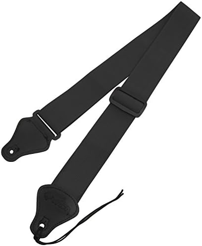 TIGER STP2-BK Nylon Guitar Strap for Acoustic, Classical, Electric and Bass Guitars Black