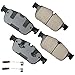 Akebono Brakes - Brake Pad Set - Superior initial effectiveness with no required break-in period, 1 Year limit warranty (EUR1636)