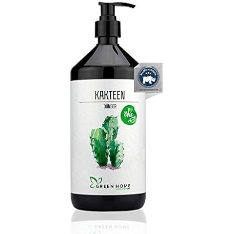 GREEN HOME LOVE NATURE® 1L Kakteen Dünger mit hohem Nährstoffgehalt - nachhaltiger Kaktus Dünger einfach zu dosieren - Made in Germany Cover