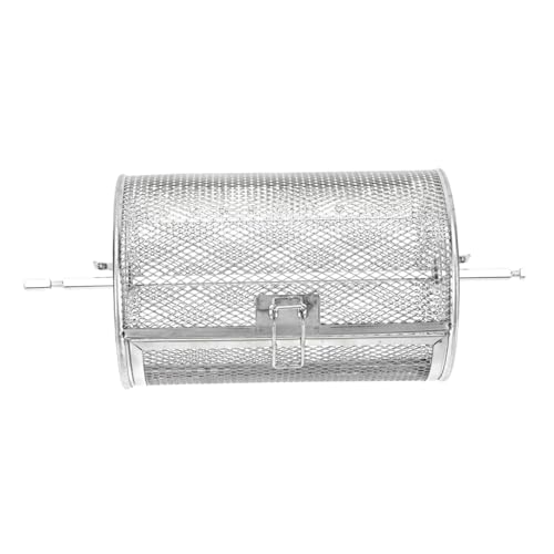 Balacoo 2 in 1 Rotisserie Oven French Fries Basket Grilled Cage Stainless Steel for Family Restaurant