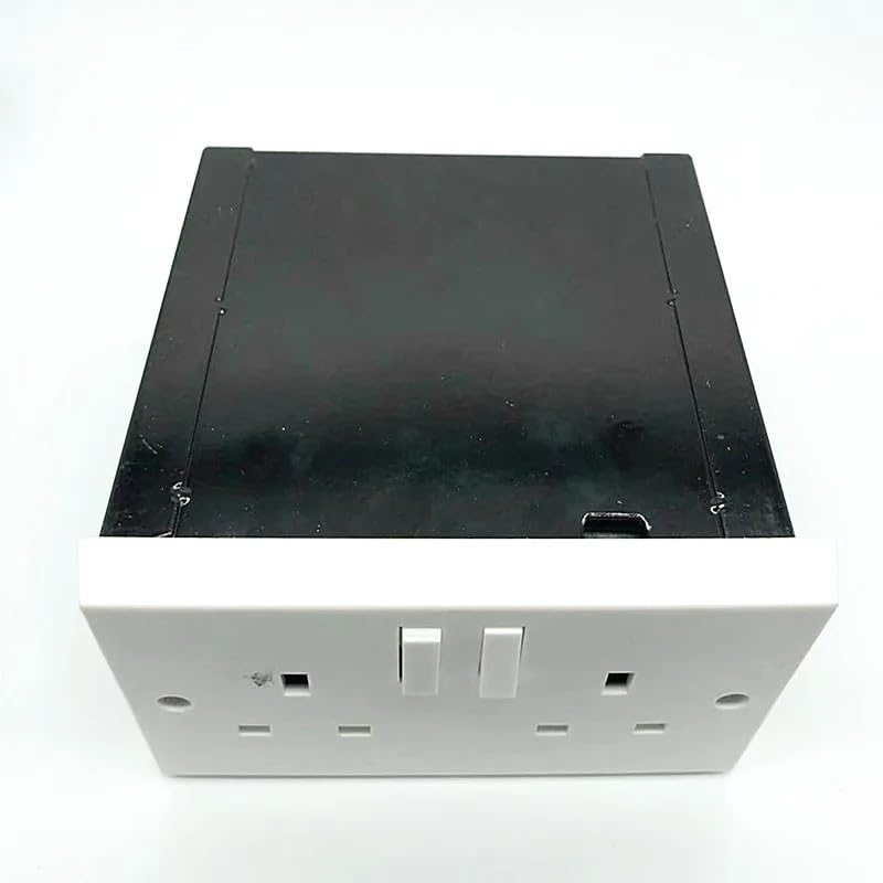 Anti-Robo Caja Toma de Corriente Doble Secreta de Seguridad Oculta para desvío de alcantarillas, Producto Equipado con Tornillos y una pequeña Llave Caja Fuerte Pequeña