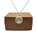 Kabbalah Tree of Life Leaf Vein Real Flowers Glass 925 Sterling Silver Necklace