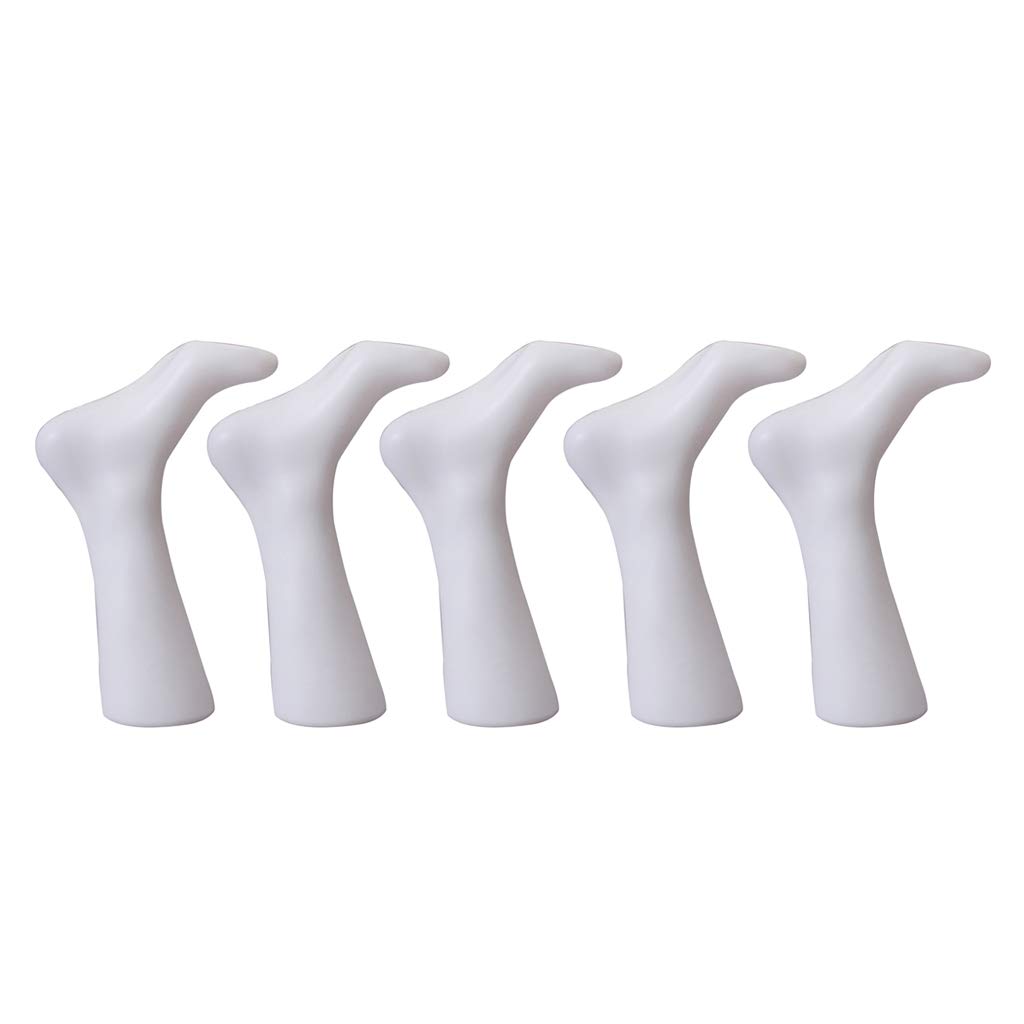 Perfeclan 5pcs Pied Adulte Mannequin en Plastique pour Chaussette Chaussette Affichage Longueur 230 cm