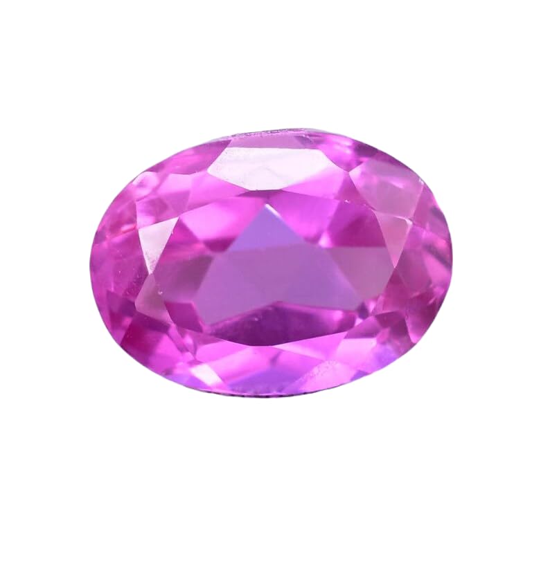 Saphir rose naturel ovale de 12x8 mm pour création de bijoux uniques