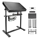 Accoudoir de Tatouage Réglable,Support Bras Tatouage Tournant 340°,Hauteur 66-100cm Réglable,Coussin Cuir PU,Base Métal Lourd & Boîte Rangement,Professional Repose Bras Tattoo pour Studio & Artistes