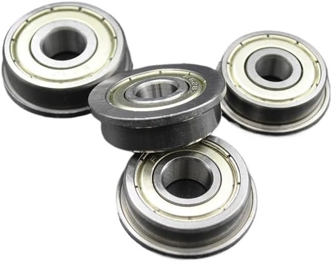10pcs Flanged Bearings 2mm 3mm 4mm 5mm 6mm 7mm 8mm 9mm Bore MF115 MF52 F608 MF105 MF106 F695 F688 ZZ Ball Bearing With Flange(5x11x5mm)