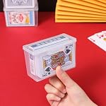 8 Pack Boîtes de stockage de cartes à jouer en plastique clair avec l'enclencheur - Porte-cartes, Housse d'organisateur pour Poker, Cartes de jeu, Cartes d'affaires, Multi-Usage