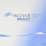 Lieferumfang: 90 weiche Kontaktlinsen von ACUVUE MOIST für Hornhautverkrümmung / Für Erwachsene & Kinder, sobald sie sie handhaben können
