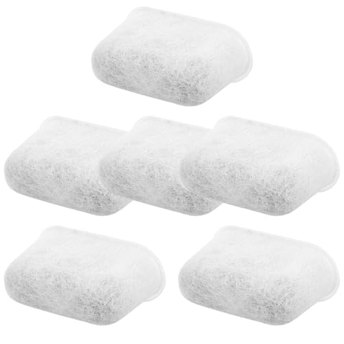 Toyvian Bolsa de Filtro de Café de Carbón Activado 6 Unidades para Máquina de Café, Filtro de Agua de Repuesto sin Tejidos, Elimina Impurezas y Olores, Apto para Uso Doméstico