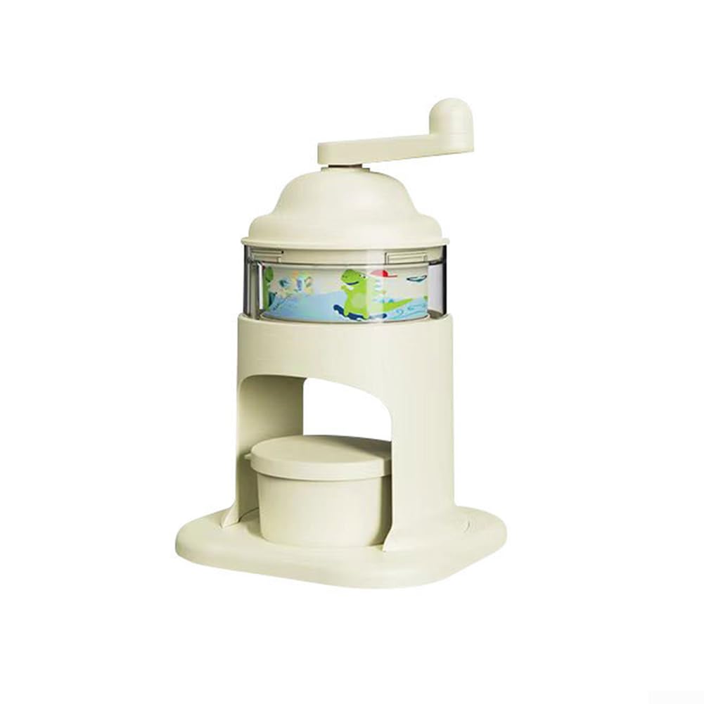 Trituradora de hielo manual con manivela suave y bandeja para granizados instantáneos