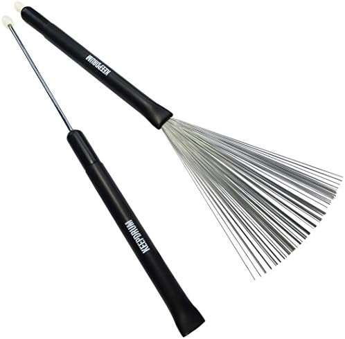 Spazzole Per Batteria Keepdrum SV507 - Per Jazz, Setole Metallo, Allungabili - Foto 8