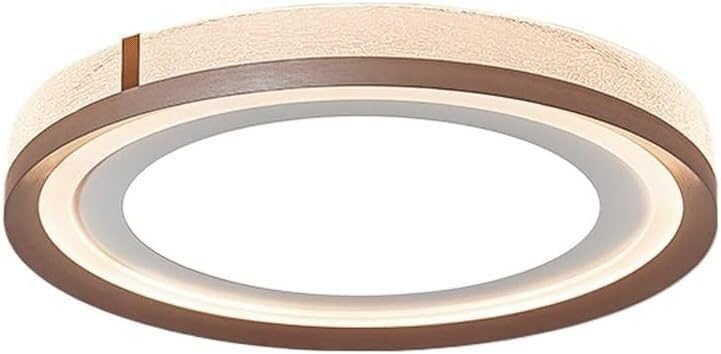 LABLADUO Lámpara de techo LED, Modernas Luces de techo de champán Oro LED Tres Colores Dimmable Lámparas de techo Acrílico Aluminio para Dormitorio Principal Sala de Reuniones Hotel(40 cm)