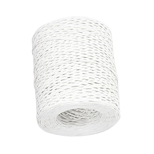 Angoily 1 Roll 210m Floral Paddle Wire White Wire for Flower Arranging Sturdy Easy to Bend for Bouquets Party Decorations