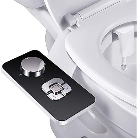 SAMODRA Accesorio no eléctrico para bidé con boquillas dobles retráctiles, limpieza frontal y trasera, interruptor de presión ajustable para agua fría Cover
