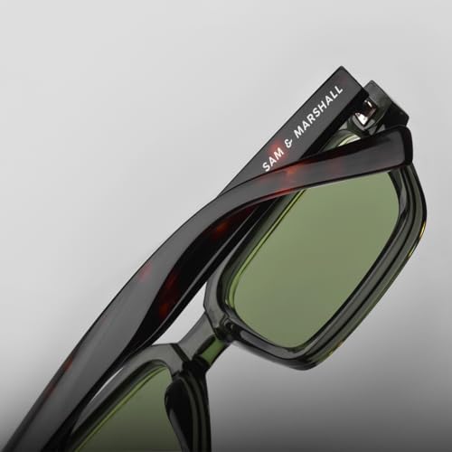 Image of SAM AND MARSHALL TROY Sunglasses I 400UV Protection I Rectangle Shape Sunglass I Men & Women